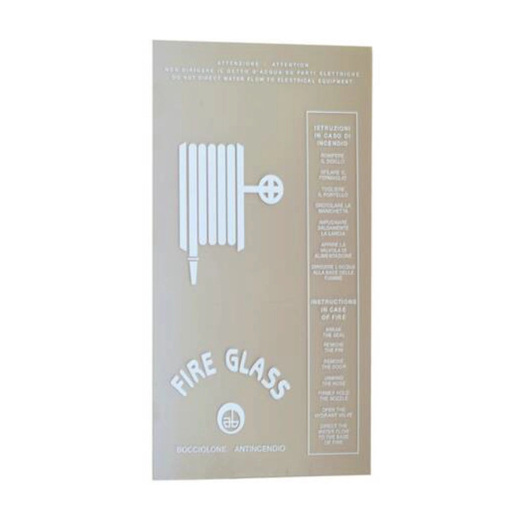 LASTRA INFRANGIBILE FIRE GLASS PER CASSETTA INCASSO - UNI45 - 535X347 MM  - BOC