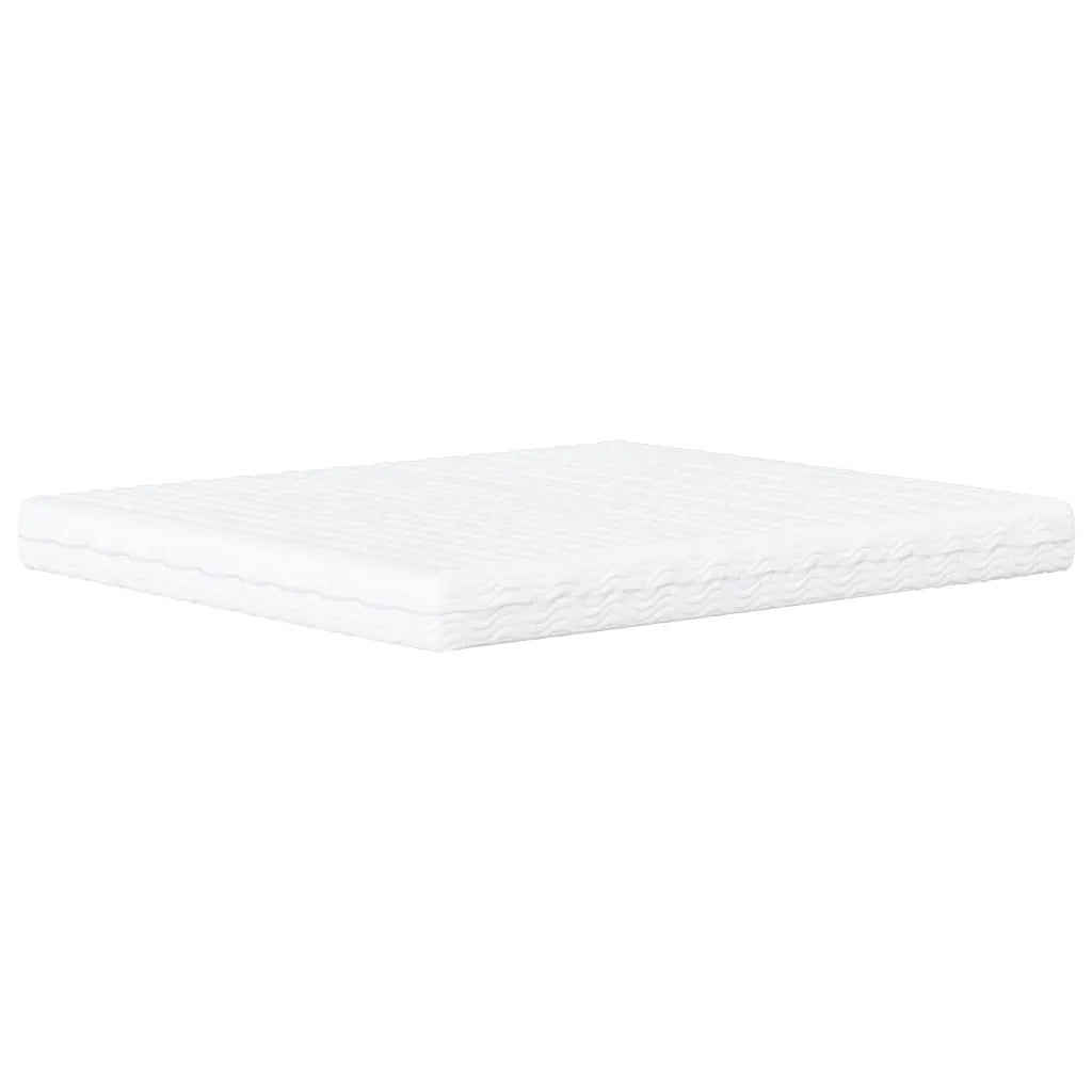 Letto con Materasso Zadar Nero e Bianco 160x200cm Similpelle
