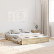 Struttura letto con contenitore Rovere Sonoma 140 x 200 cm 3335295