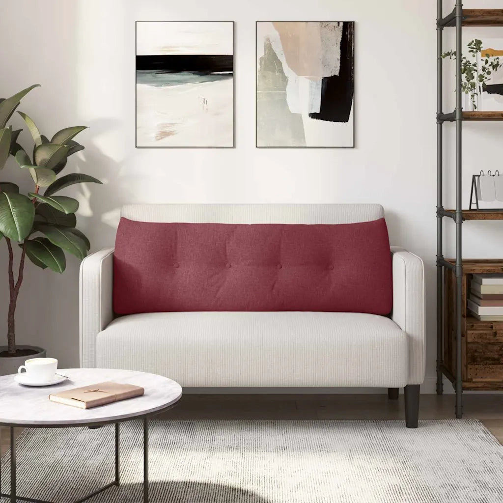 Cuscino per Schiena Rosso Vino 140 x 24 x 50 cm Tessuto 42014502