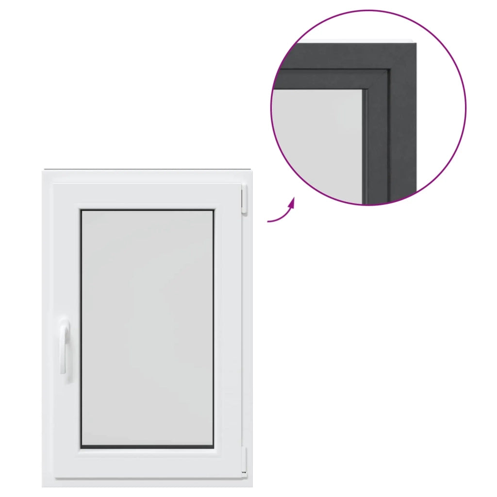 Finestra per Soffitta RISOR 60 x 80 cm PVC e Vetro Antracite