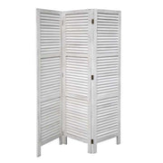 SEPARÈ IN LEGNO CON 3 PANNELLI DA 42 X 170 CM BIANCO