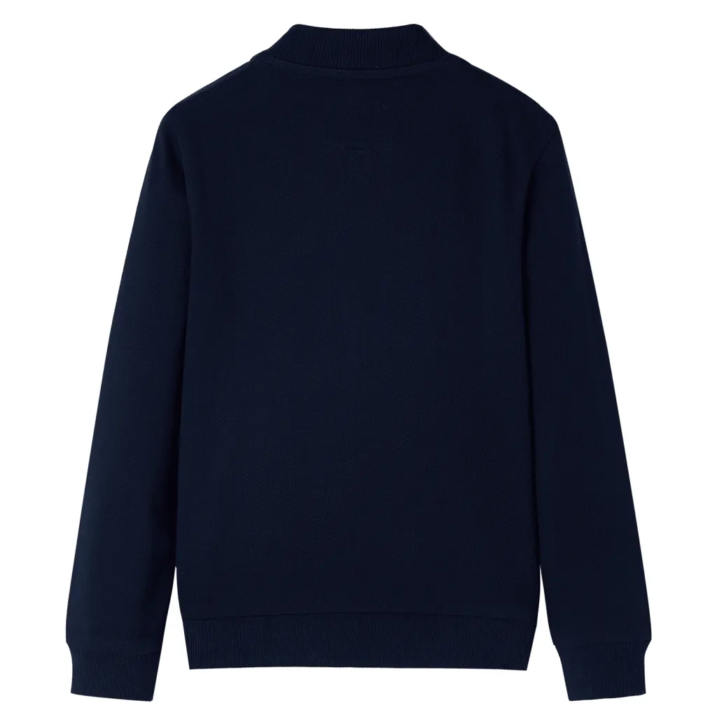 Felpa per Bambini con Cerniera Blu Marino 104