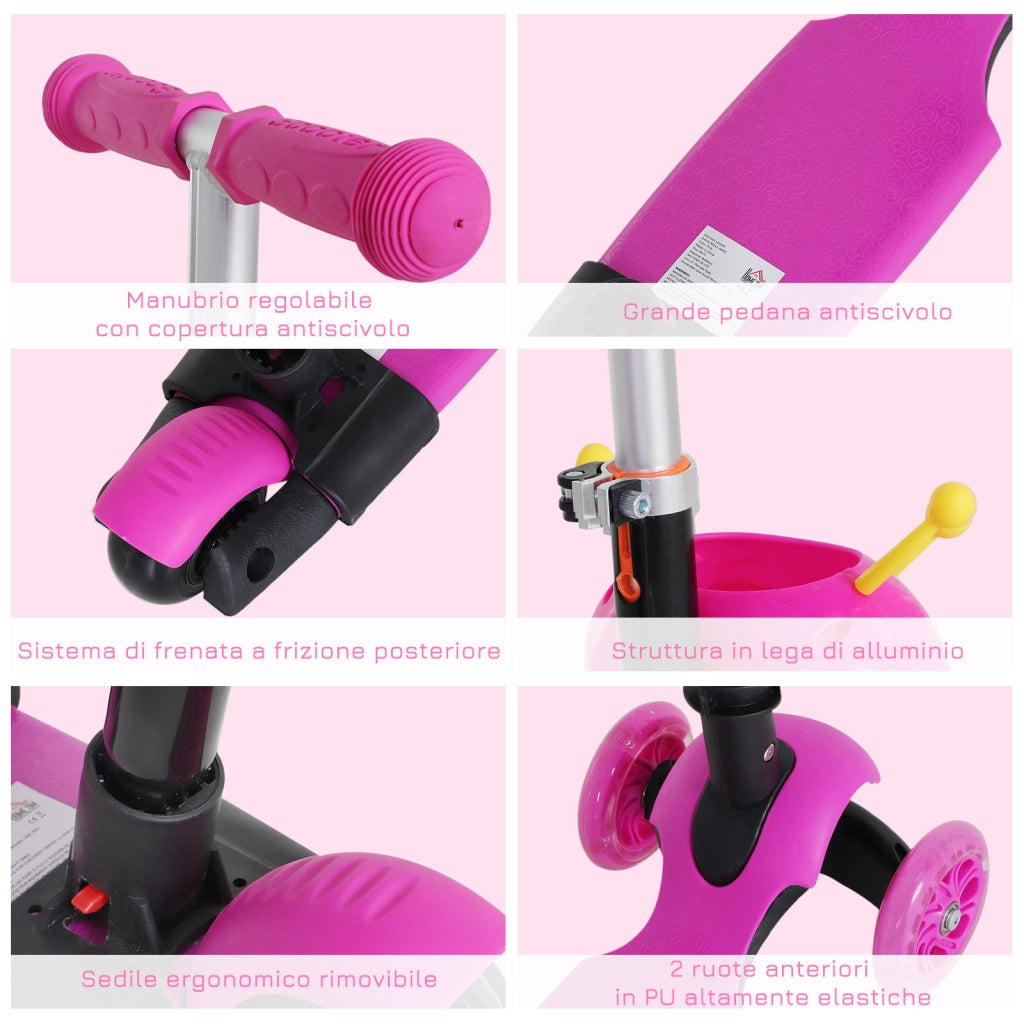 Monopattino 3 Ruote per Bambini ¨C Minimal ¨C Altezza Regolabile
