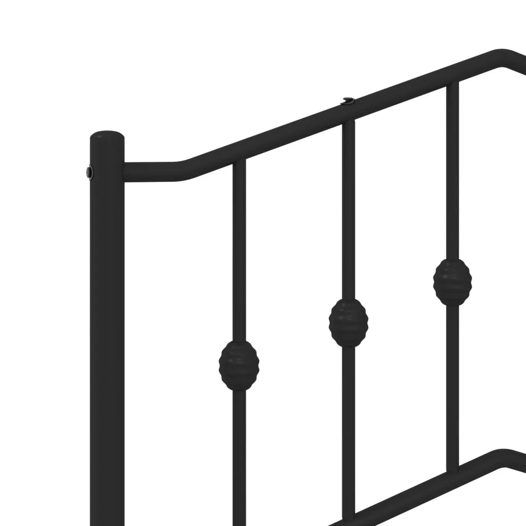 Testiera di Ricambio in Metallo Nero 140 cm 373822