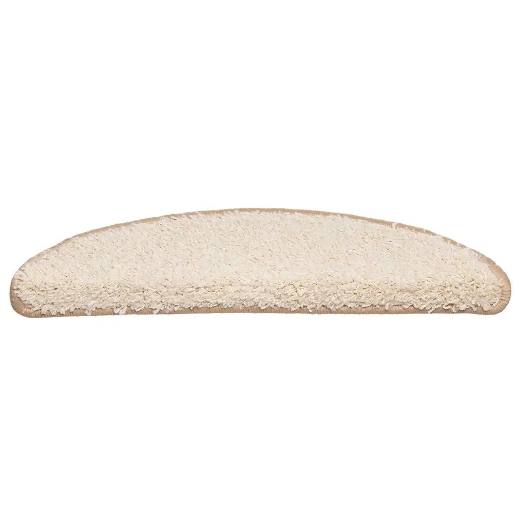 Tappetini per scale 20 pz 56x17x3 cm Crema Semicircolari 3365841