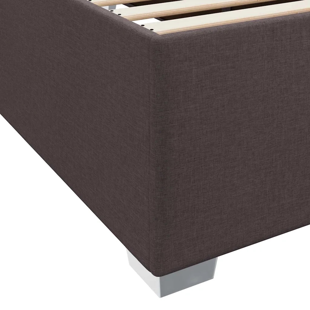 Struttura del letto Marrone Scuro 90 x 190 cm Tessuto 3399155
