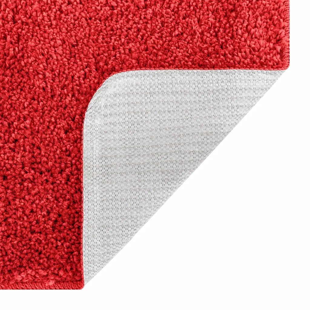Set di tappetini antiscivolo per il bagno 2 pcs Rosso PP 4019858