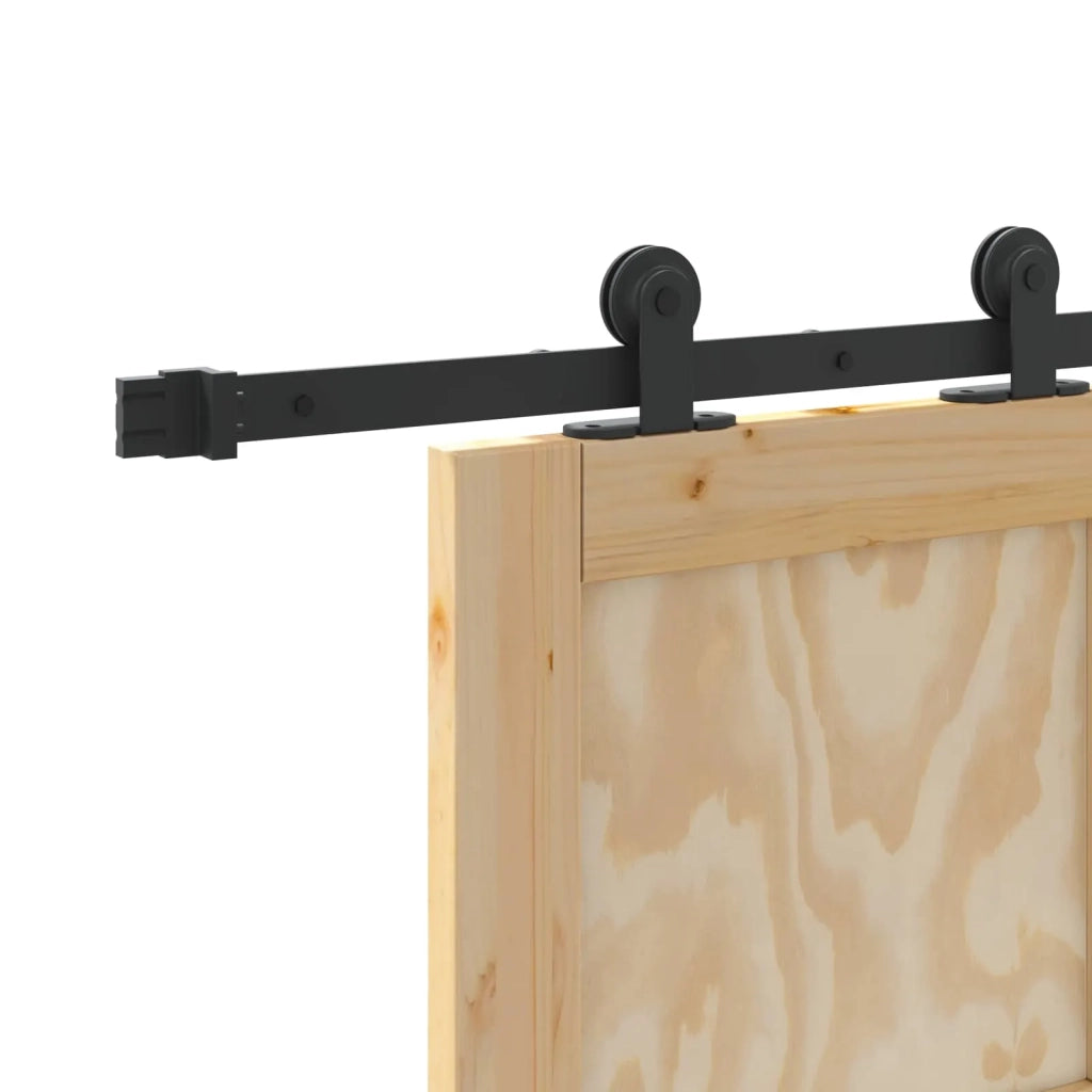 Porta scorrevole Naturale e Nero 61 x 198,5 cm 3445458
