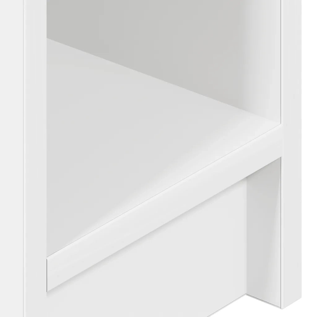 Comodini con Cassetto 2 pz Bianco 20x36x60 cm 858696