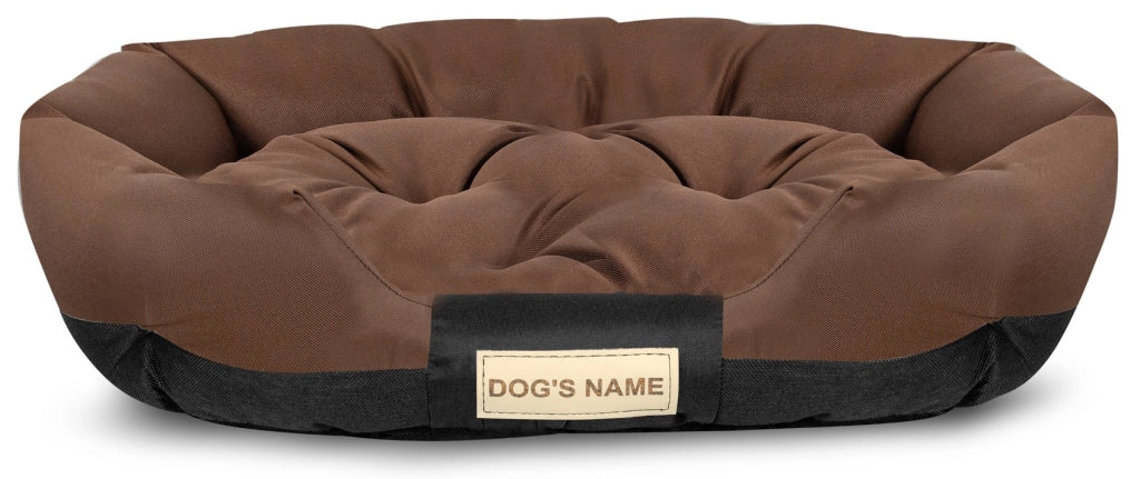 AIO FACTORY S Letto per cani 75x50 cm personalizzabile impermeabile marrone