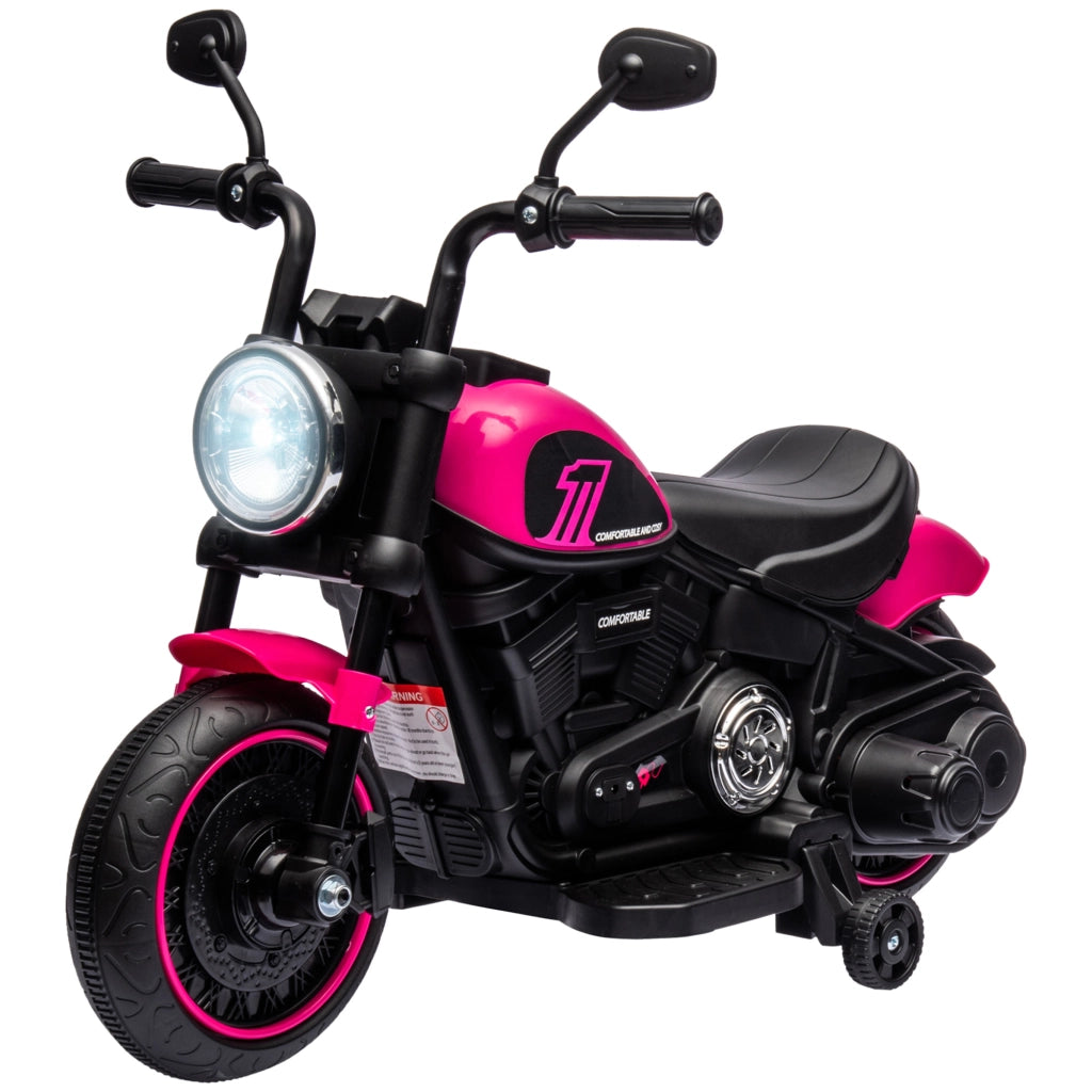 Motocicletta Elettrica per Bambini con Rotelle ¨C Minimal ¨C Rosa