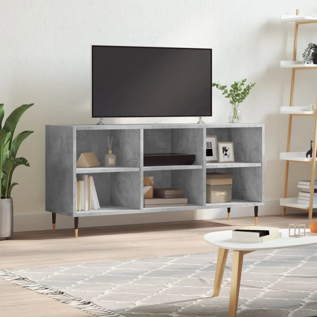 Mobile per TV-Credenza TV-Console TV Grigio Cemento 103,5x30x50 cm Legno Multistrato 799353
