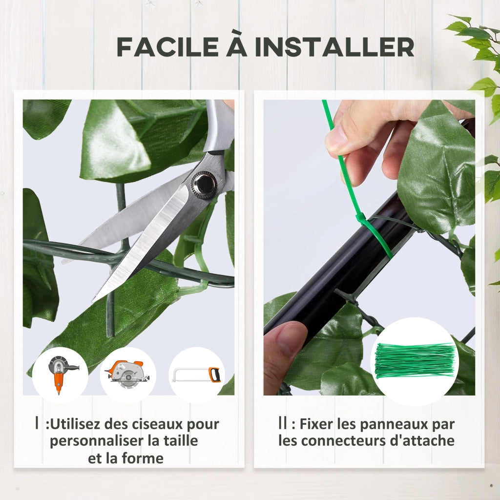 Hedge Artificiale Brise-Vue ¨C zephmum ¨C Verde Scuro 3x1 m