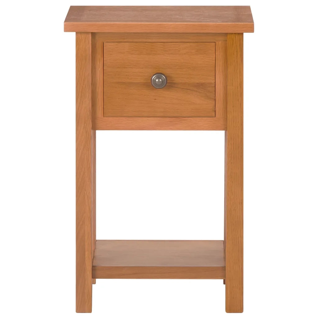 Tavolino Portariviste con Cassetto-Tavolino da soggiorno 35x27x55 cm Legno di Rovere