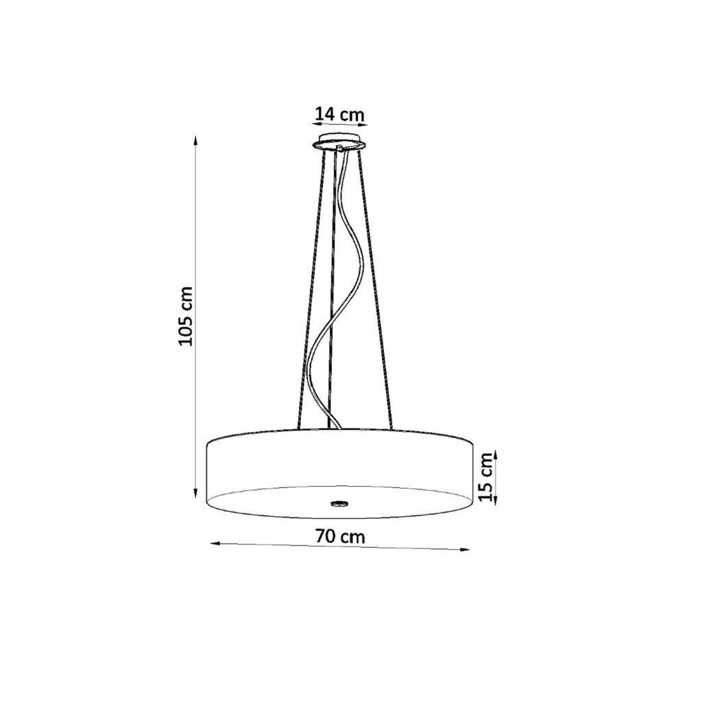 Lampadario SKALA 70 bianco