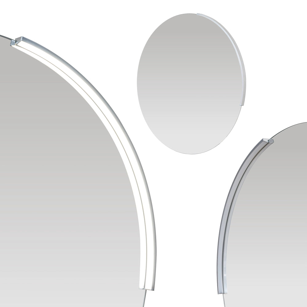 Specchio bagno rotondo con luce a led integrata da 70cm