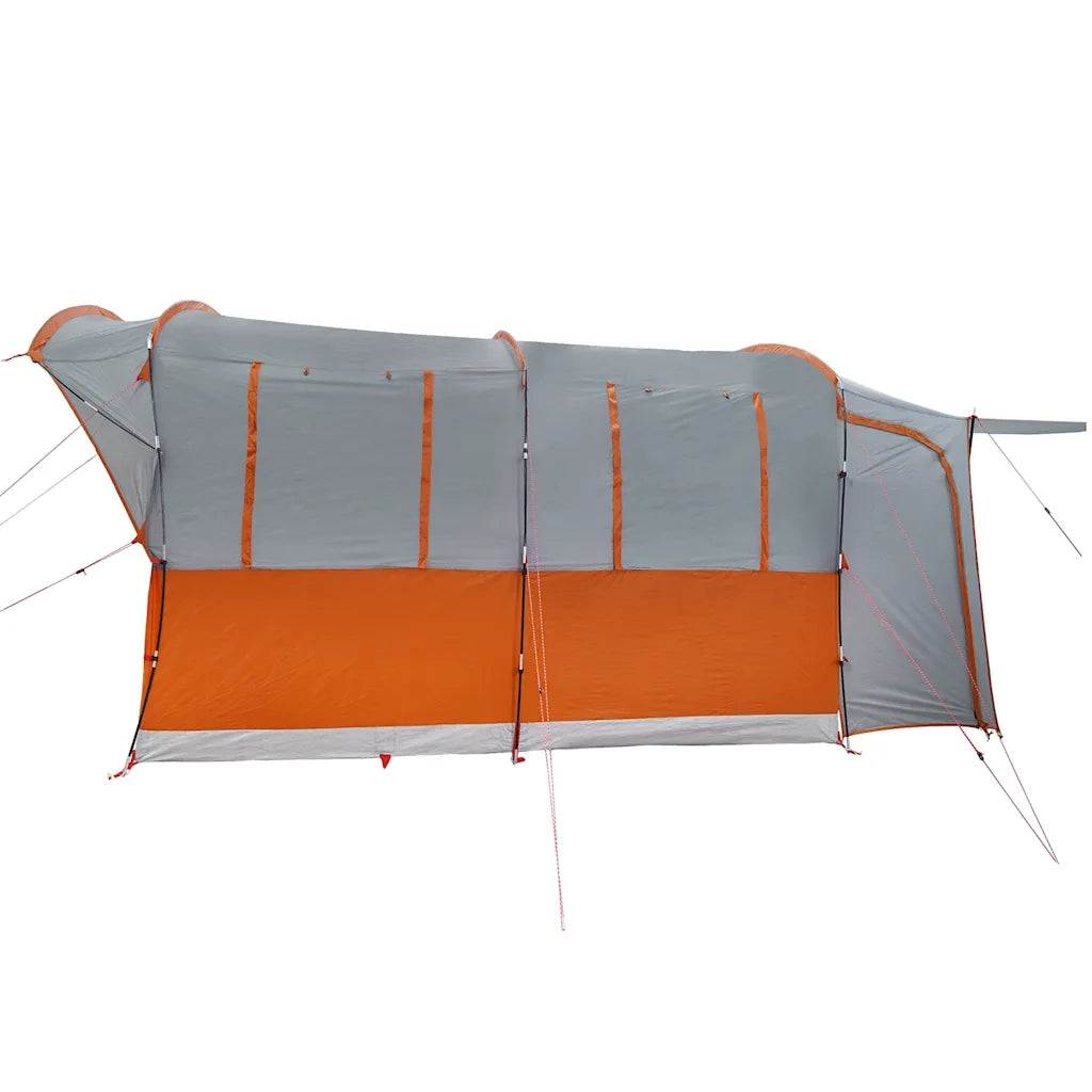 Tenda da Campeggio 4 Persone Grigio e Arancione Impermeabile 4009502