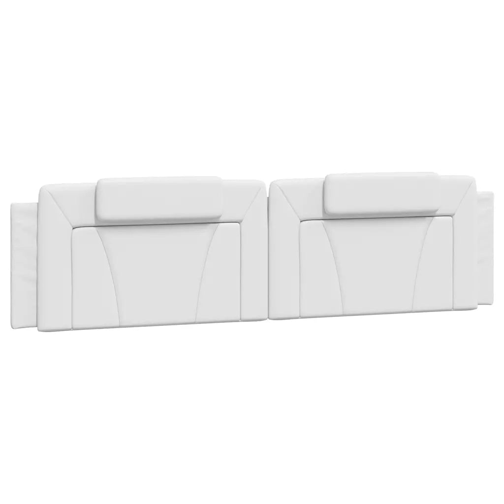 Letto matrimoniale | Letto per adulti | Giroletto Viana senza Materasso Bianco 200x200 cm in Similpelle