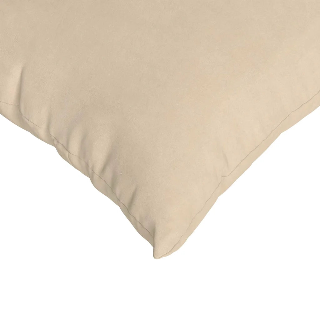 Cuscini da Divano 2 pz-Set di 2 Cuscini per Sofa Crema 60 x 60 cm Tessuto 951969