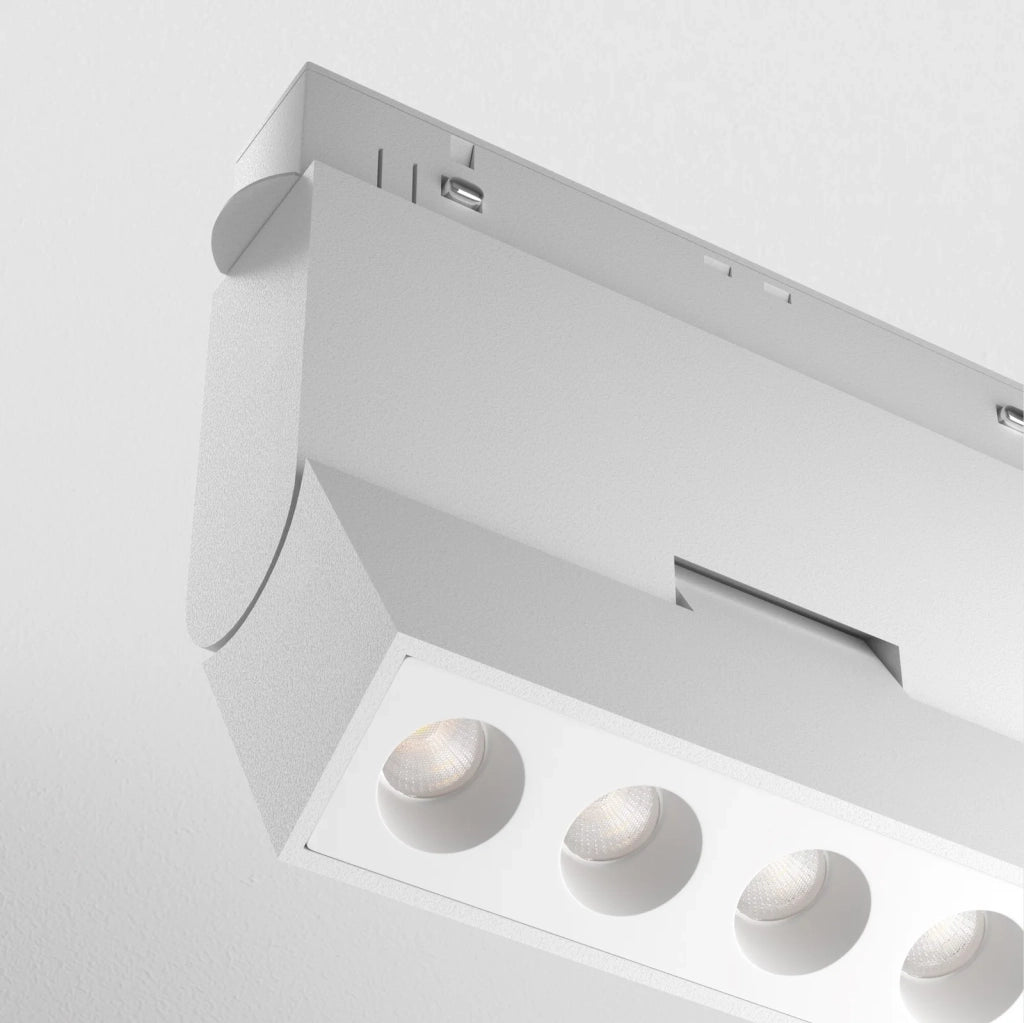 Maytoni Faretto Exility Points rot 1 luce LED integrato bianco alluminio