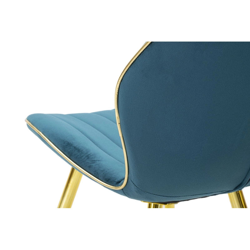 Sedia Paris Space Ottanio /gold Set 2 Pz cm 46x58x77
