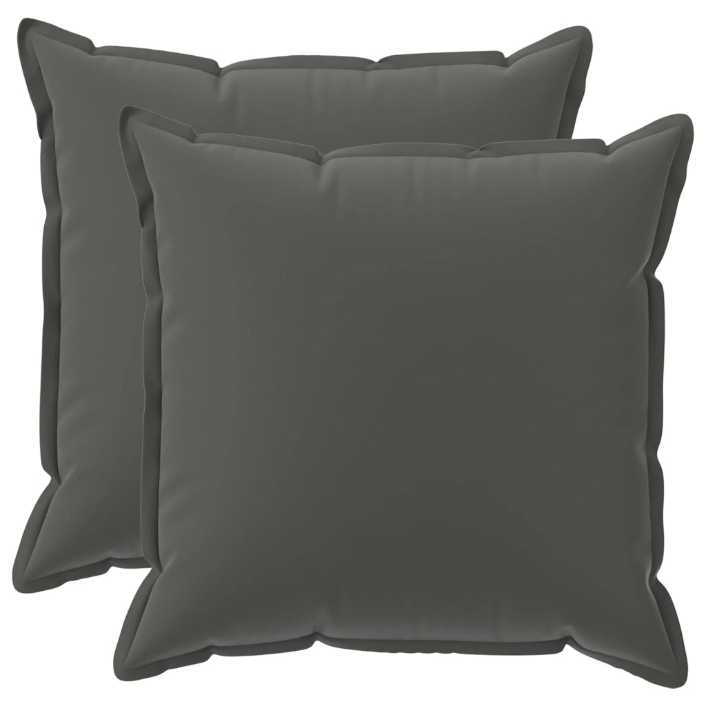 Federa 2 pz HOUTEN Antracite 55 x 55 cm Poliestere 920485