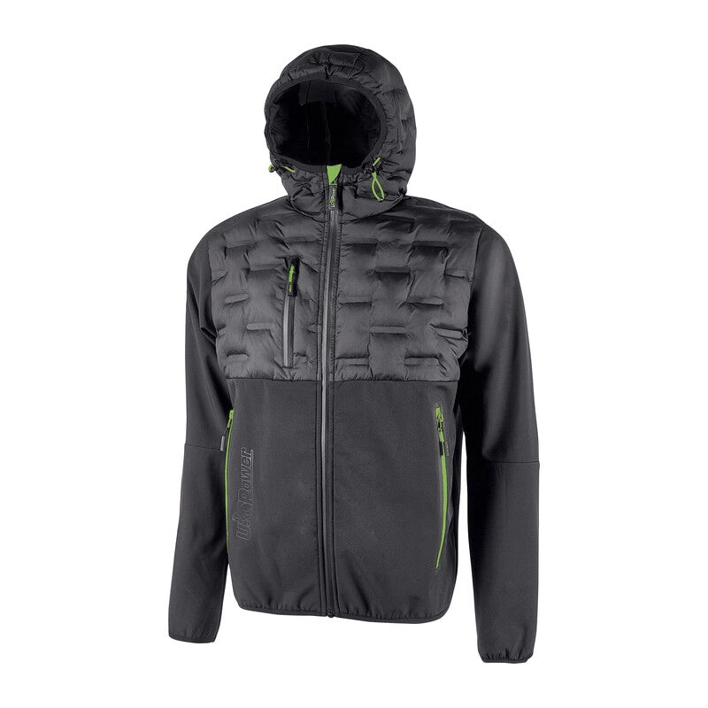 U-POWER GIACCONE SPOCK GRIGIO-VERDE TAGLIA XXL
