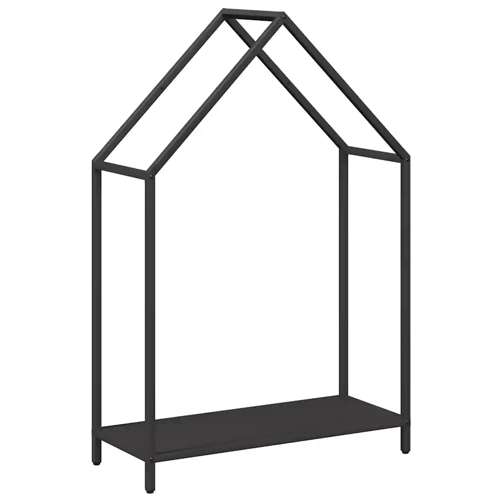 Rastrelliera per Legna da Ardere Nera 60x25x90 cm CFW6386607