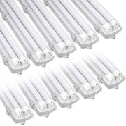 Arredamento a LED T8 doppio IP65 set da 10 - Lampada a LED a battente 150 cm - 2 x 24W / 48W per pezzo - 4000K Bianco Neutro - 4800 lm