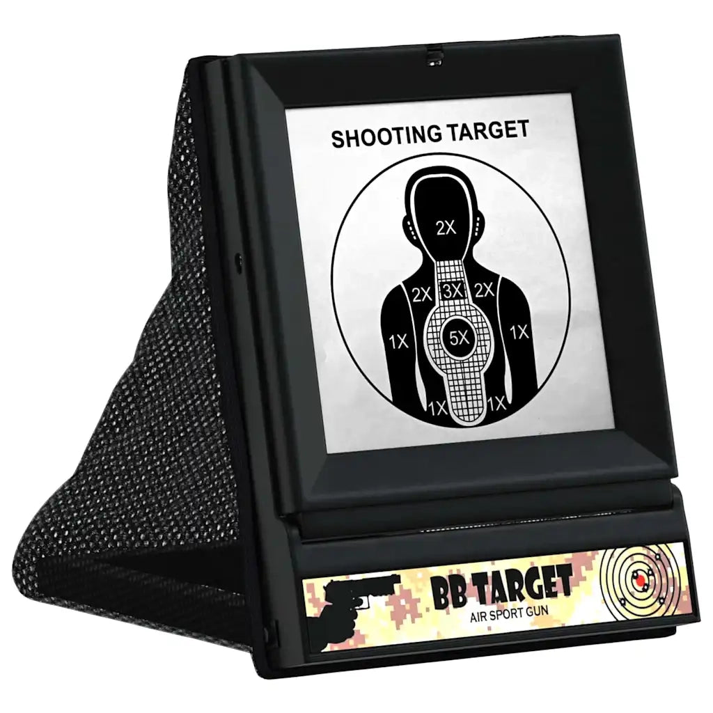 vidaXL Bersaglio Airsoft Nero 19 x 26 x 25 cm Plastica