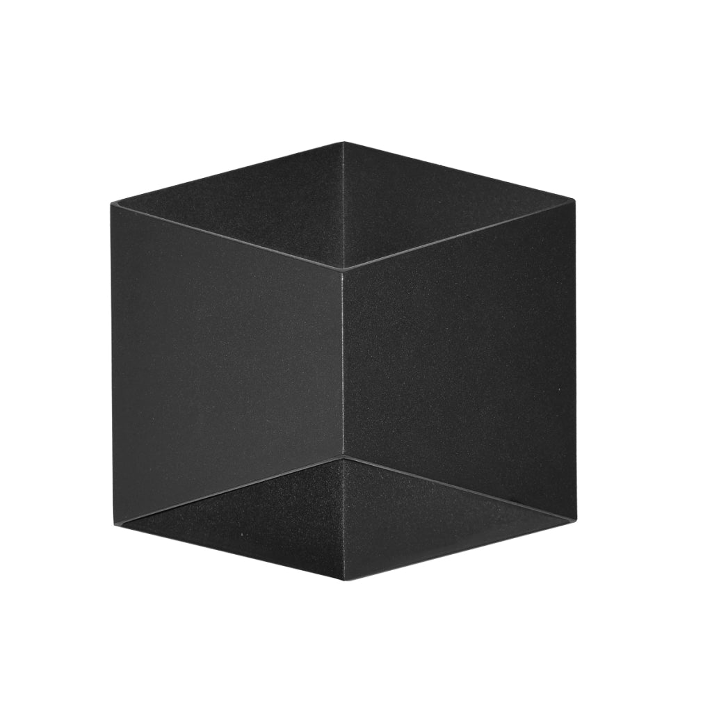 Applique esterna geometrica nera LED 10W IP54 Italux