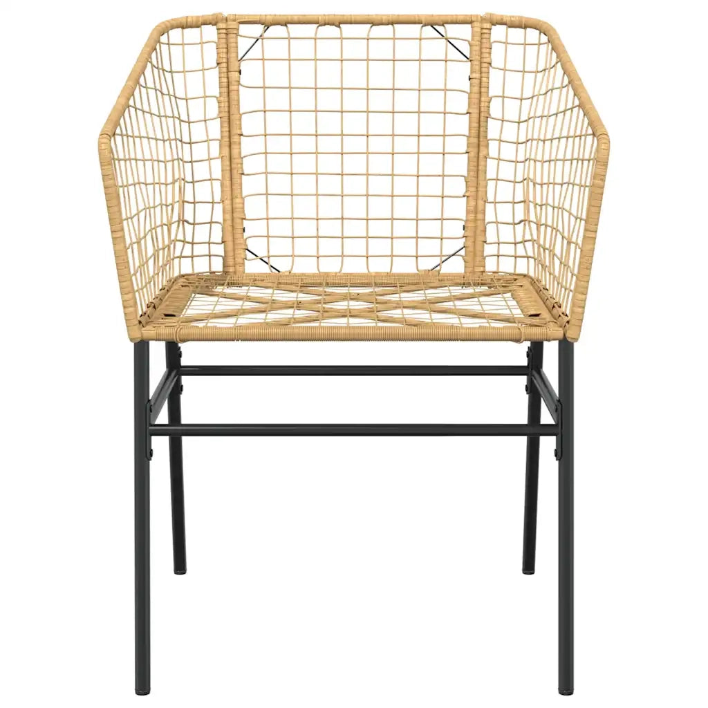 Set da Pranzo da Giardino 5pz Polyrattan Vetro 3334495