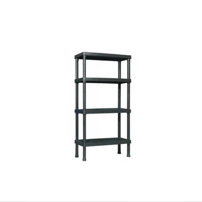 Scaffale 4 ripiani Kronos nero cm 30x60x143h