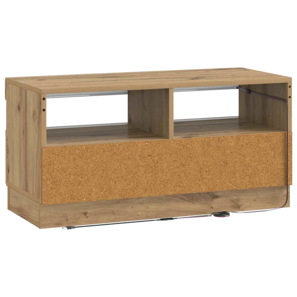 Mobile TV LED Rovere Artigianale Legno ingegnerizzato 897444