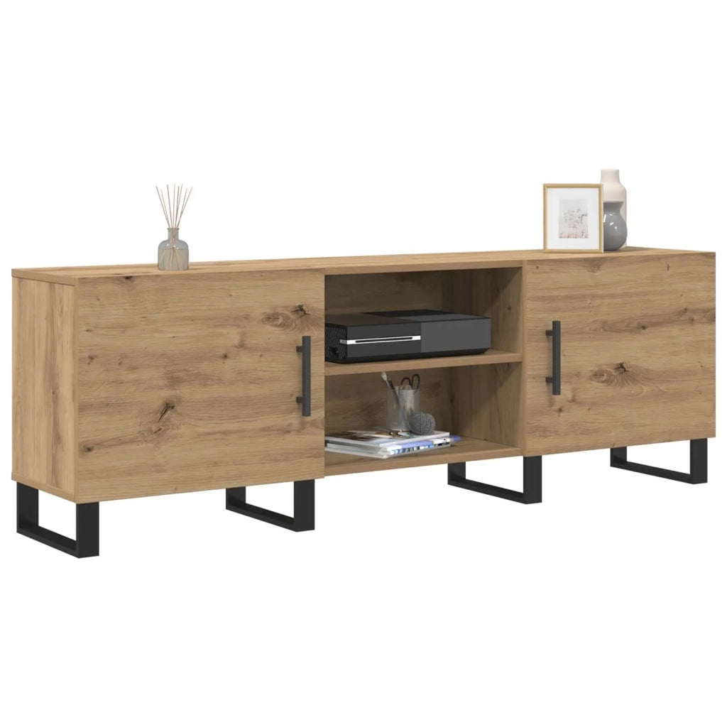 Mobile TV | Armadietto TV | Mobile Porta TV Rovere artigianale 150 x 30 x 50 cm Legno multistrato