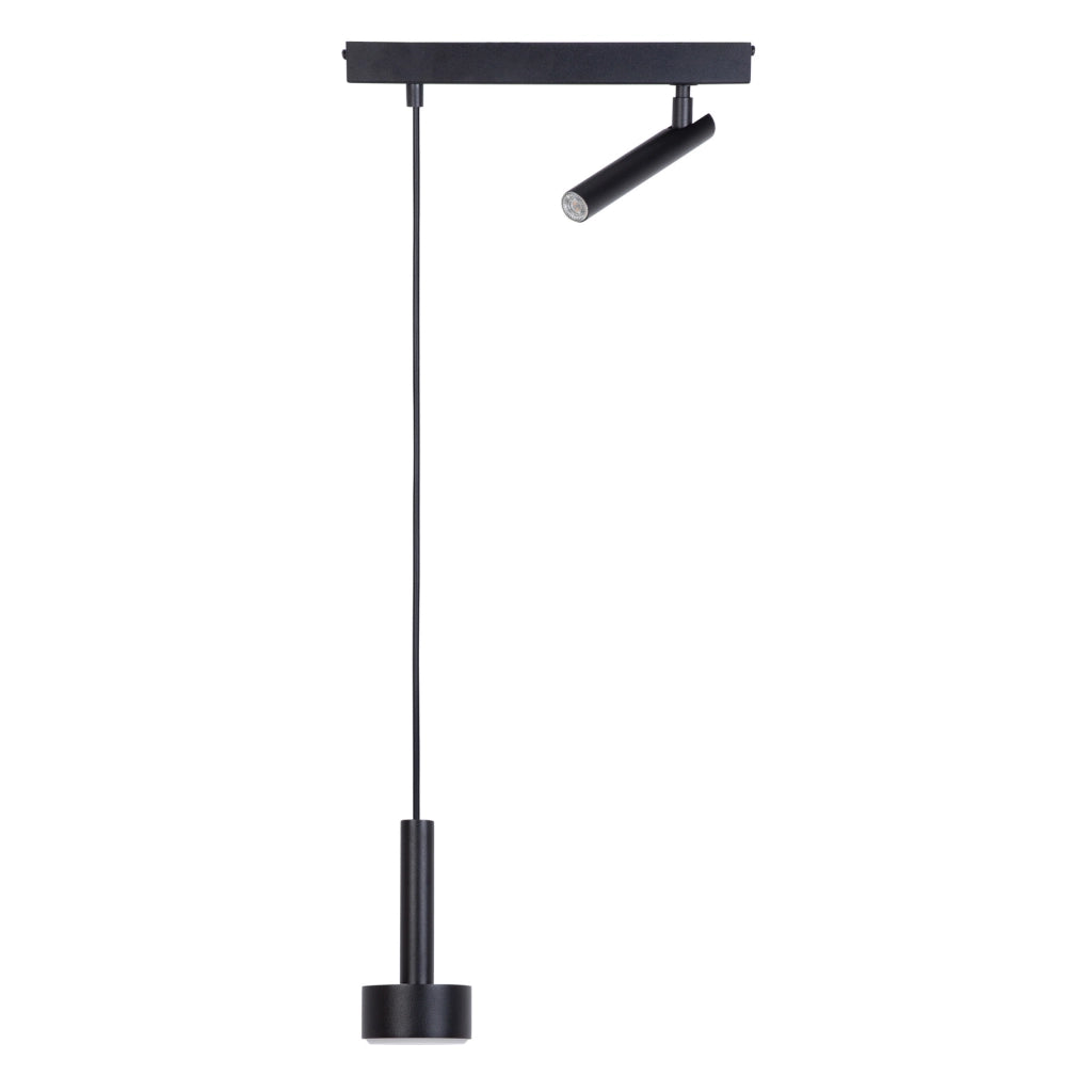Lampada a sospensione STAMP nera spot orientabile Sigma