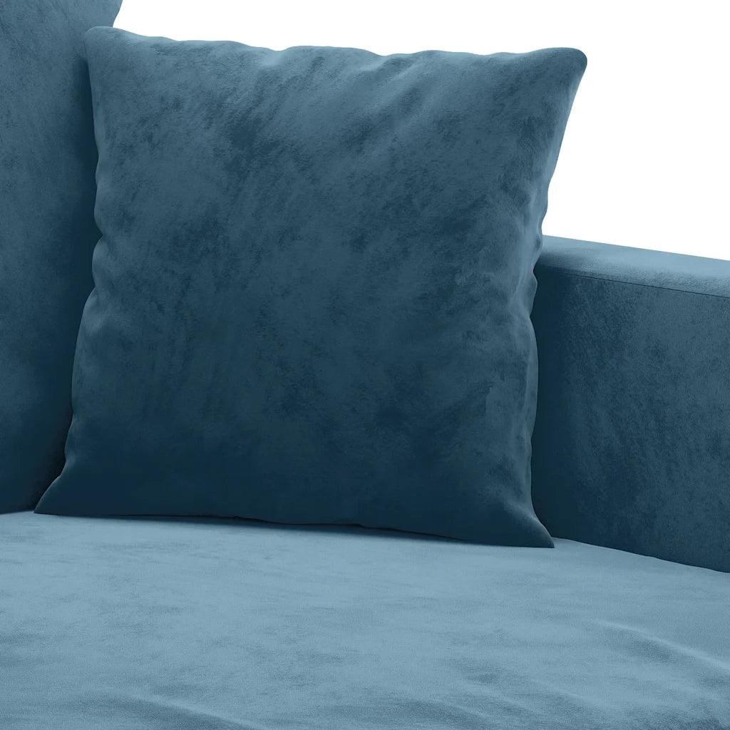 Divano a 2 Posti-Sofa 2 Posti Blu 140 cm in Velluto 765478