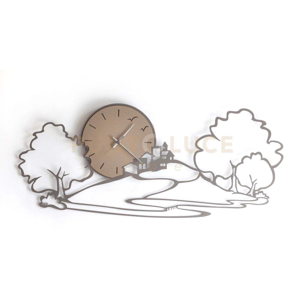 Orologio da parete particolare Paesaggio Fango