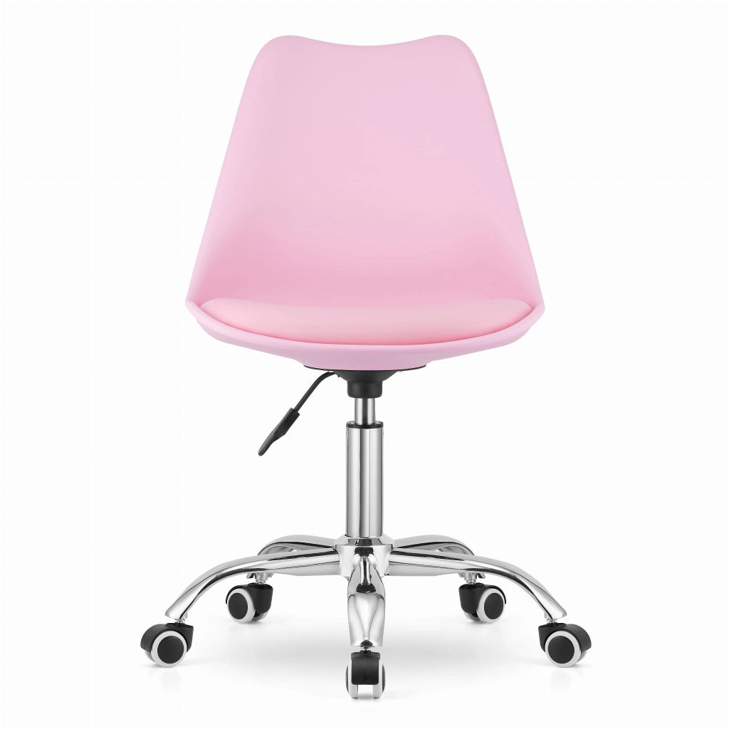 Valora VIRO SEDIA GIREVOLE Rosa Design Ergonomico Regolabile