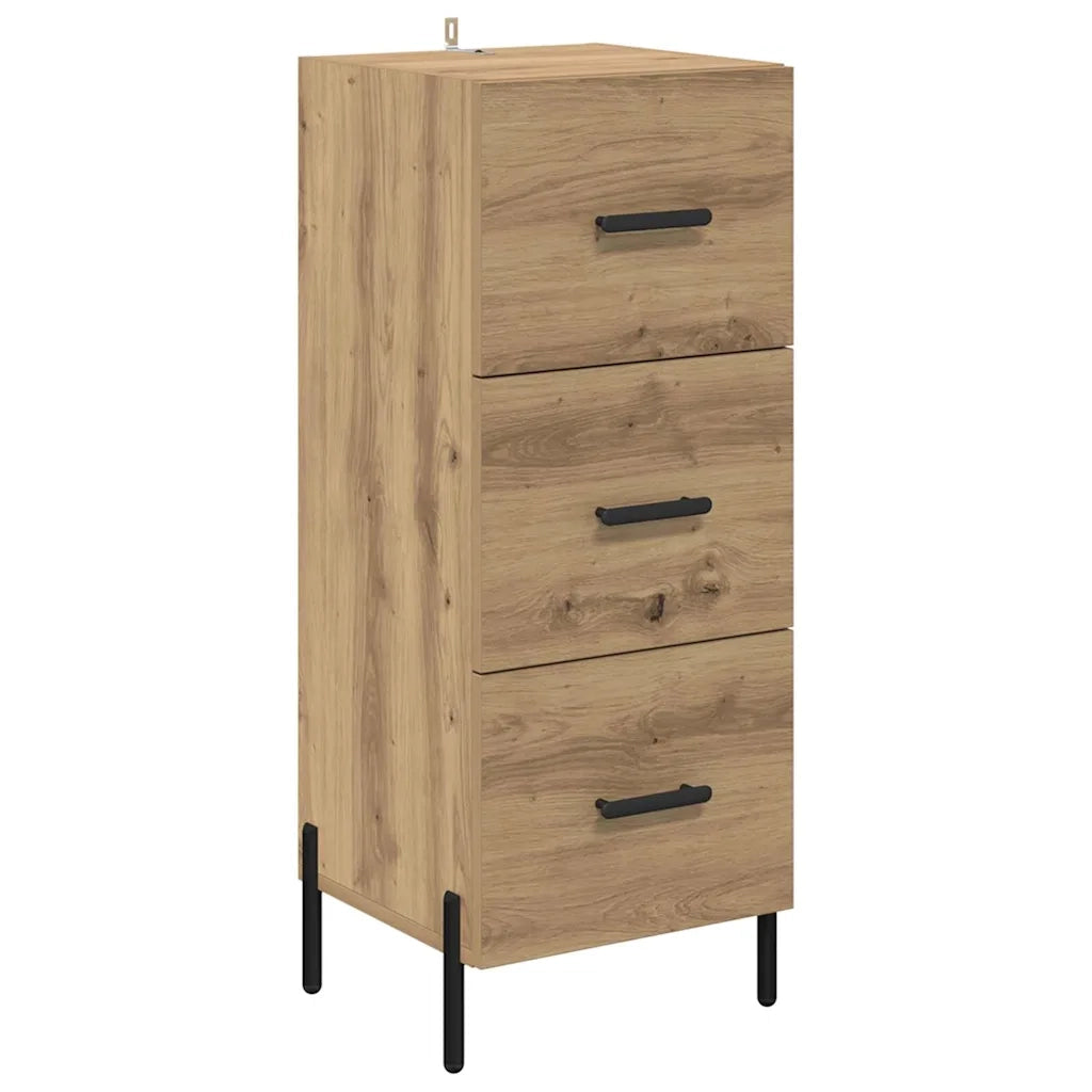 Credenza con Cassetto-Buffet-Armadio da cucina Rovere artigianale 34,5 x 34 x 180 cm 704499