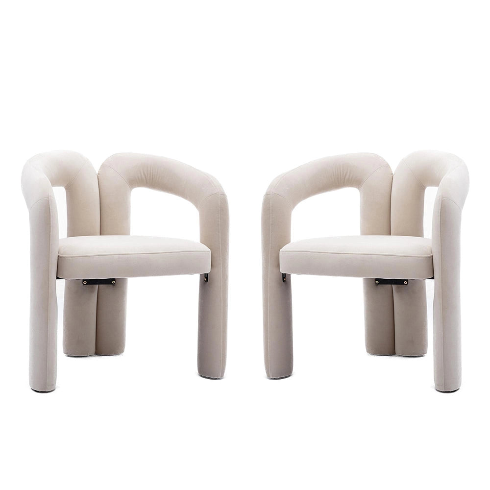 Set 2 Sedie da Pranzo in Velluto - Xylo - Design Moderno, Imbottite
