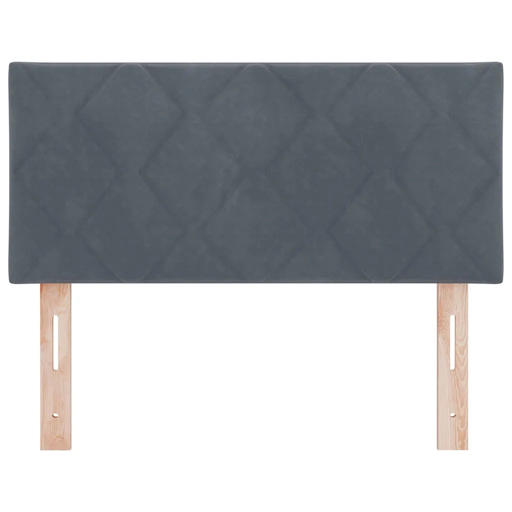 Testiera | Testata Grigio scuro 100 cm Velluto