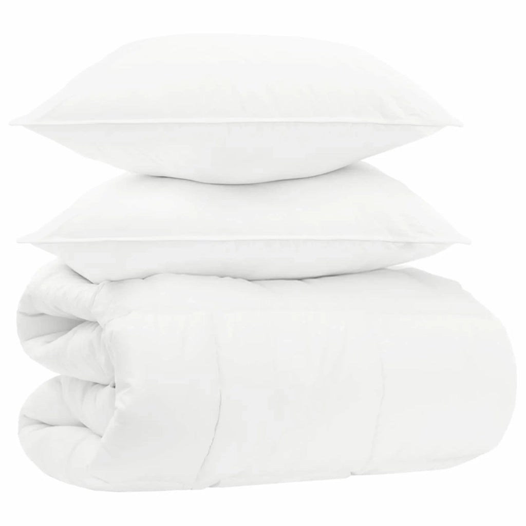 Set copripiumino invernale 3 pz Bianco Fibra di bambù 3432337