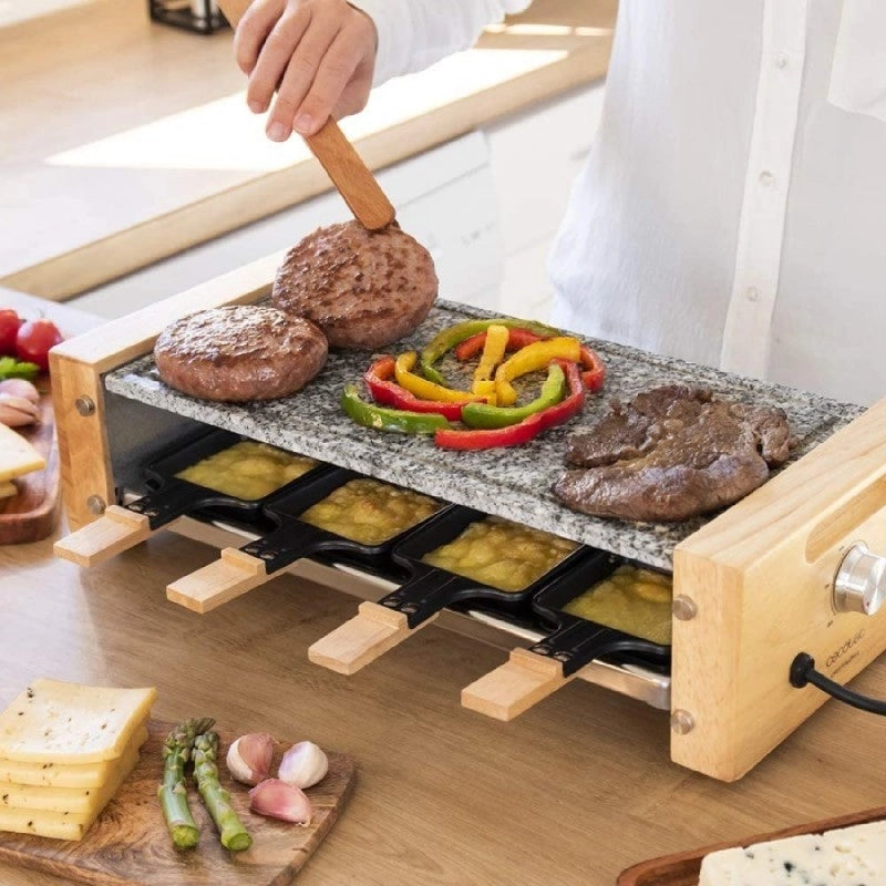 CECOTEC 03101 - Raclette Cheese&Grill 8600 Wood AllStone