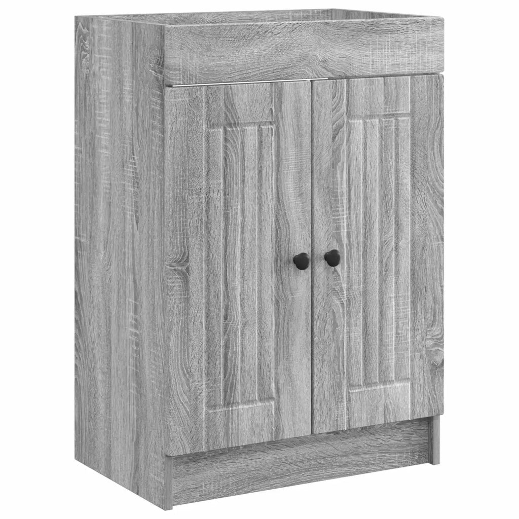 Set di mobili per il bagno Sonoma grigio 56 x 37,5 x 81 cm 3404190