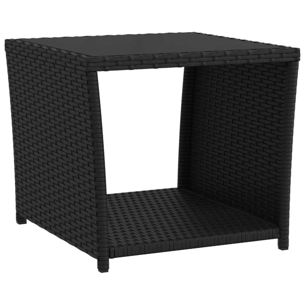 Set Lounge da Giardino 3 pz Nero e Bianco Crema 3422355
