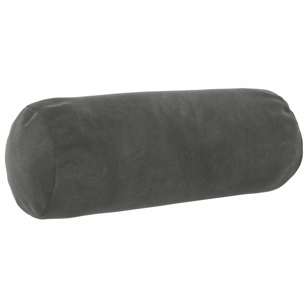 Federa 2 pcs HEERLEN Grigio Scuro Ø 15 x 40 cm Velluto 923185