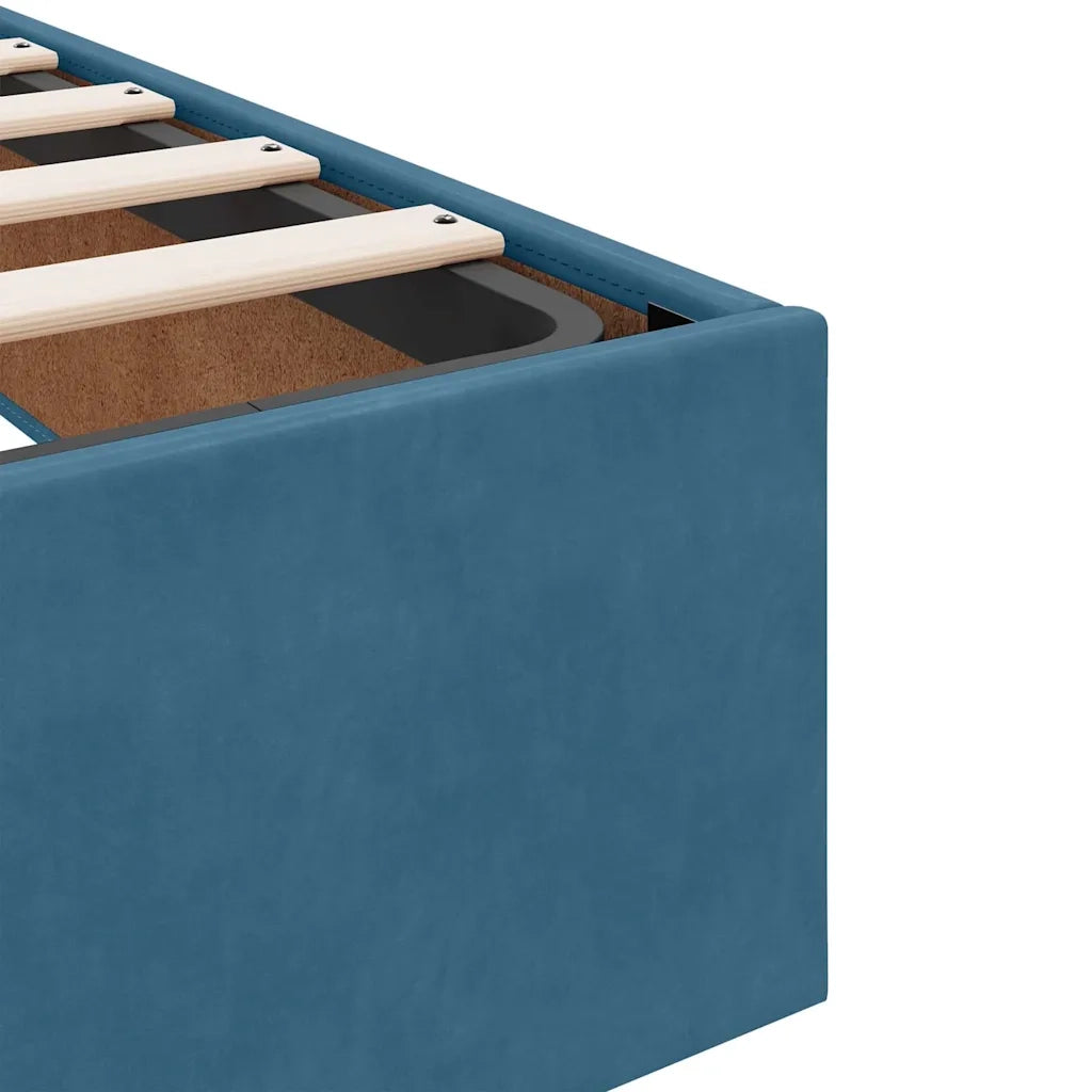 Struttura letto con materasso 2 pcs Blu Velluto 3399580