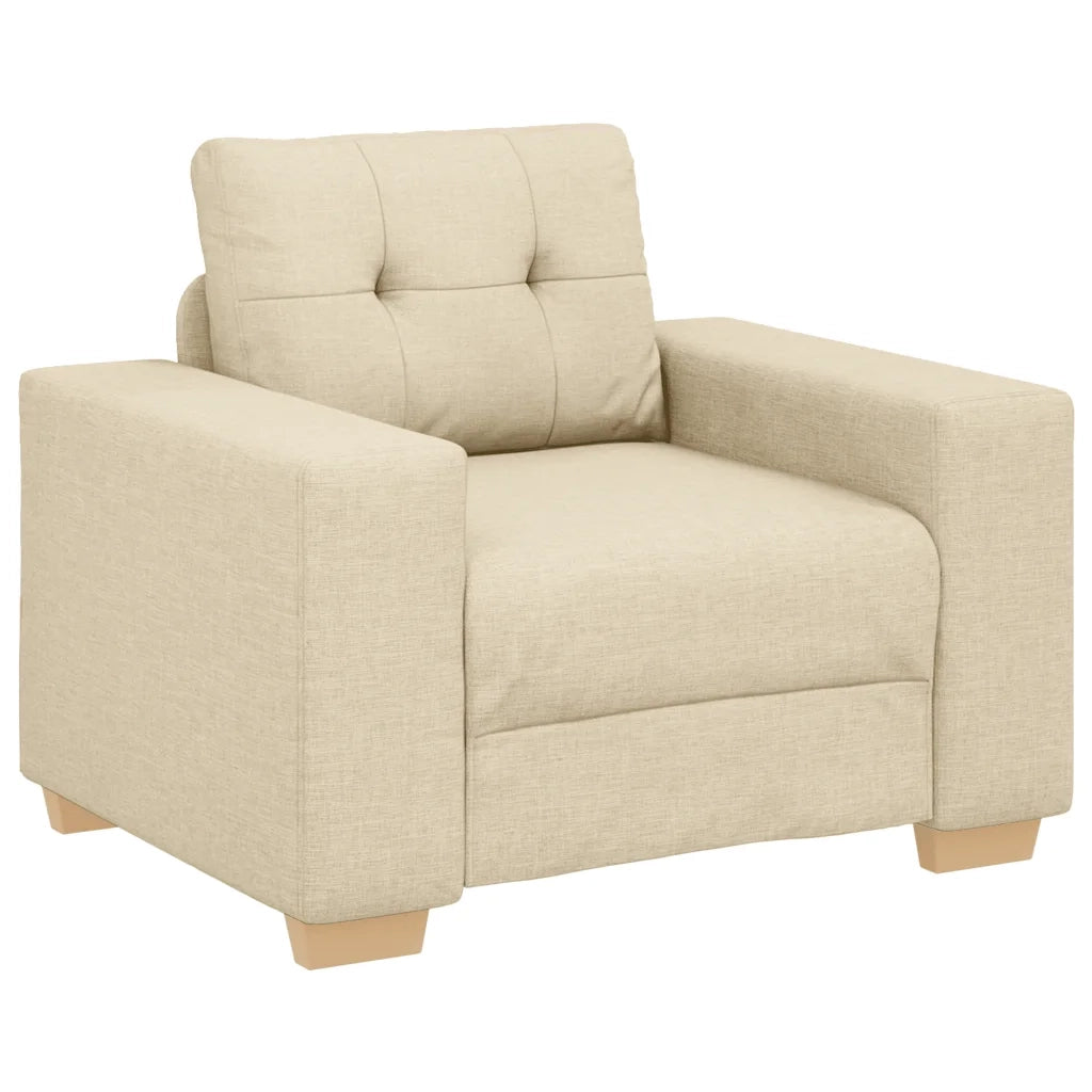Divano Sedia Crema 100x78x80 cm in Tessuto 4105065